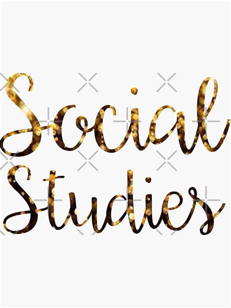 "Social Studies" Sticker by megsiev | Redbubble