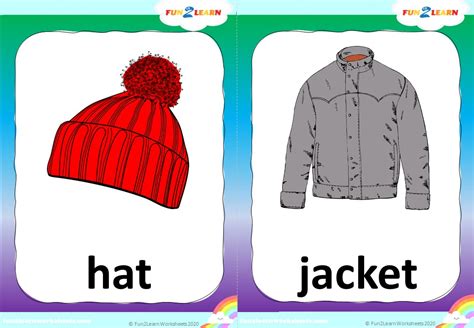 Put On My Hat | Free Flashcards | Winter Clothing Song - Fun2Learn