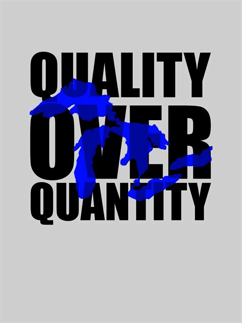 Quality Over Quantity Great Lakes Tshirt · Uncomfortable Yeti · Online Store Powered by Storenvy