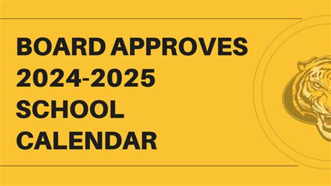 School Board Approves 2024-2025 School Calendar | Prairie Grove School District