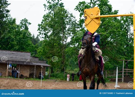 Cavalryman on horseback stock photo. Image of history - 120716582