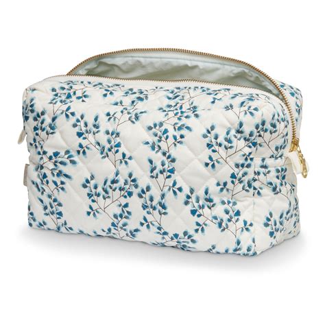 Trousse de toilette Fiori en coton bio Bleu Cam Cam Design Bébé