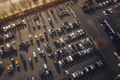 Aerial view Parking lot and car 22152612 Stock Photo at Vecteezy