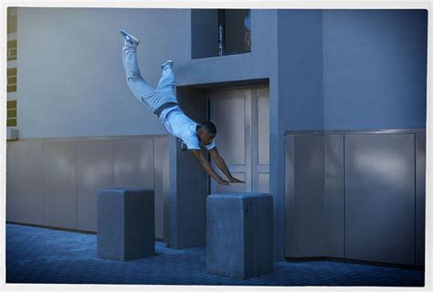 dimitri daniloff photographs aerial parkour athletes mid-flight