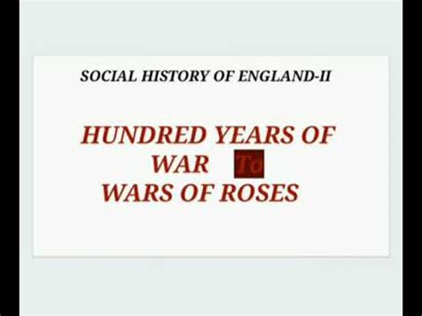 Social history of England-part 2 - YouTube