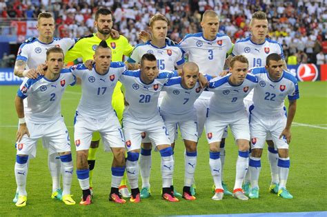 Slovakia Football Team - Kyiv Ukraine September 8 2014 Players Of ...