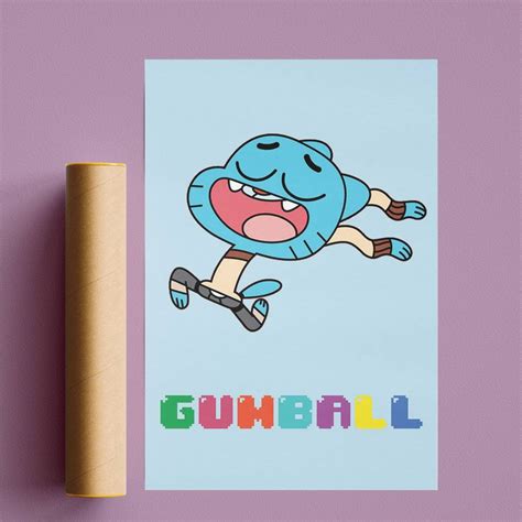 Gumball Poster Gumball Tv Show Poster Darwin Gumball Print Elmore Gumball Poster Gifts – Poster ...