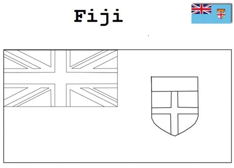 Geography Blog: Fiji Flag Colouring Page