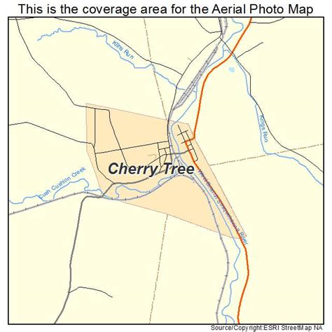 Aerial Photography Map of Cherry Tree, PA Pennsylvania