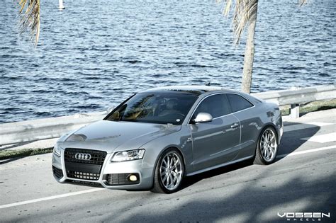 Custom Chrome Vossen Rims Giving a Luxurious Look to Silver Audi A5 — CARiD.com Gallery