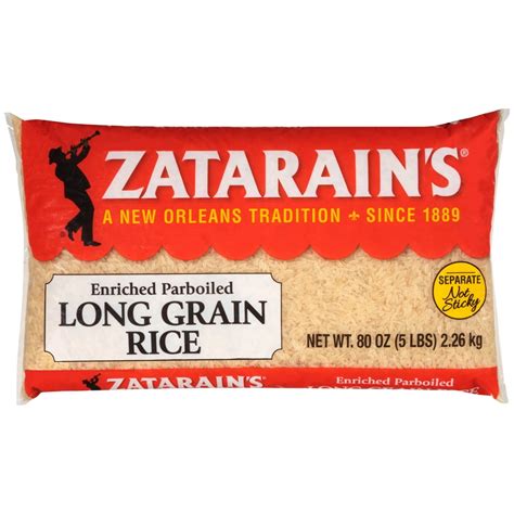 Zatarain's Enriched Parboiled Long Grain Rice, 5 lbs - Walmart.com - Walmart.com