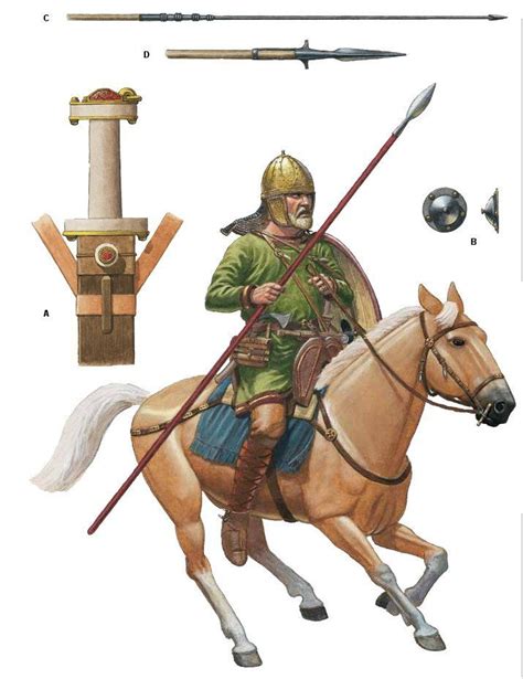 Visigoths horseman | Germanic tribes, Ancient warriors, Ancient warfare