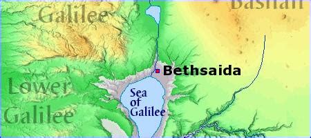 Map - Bethsaida - BibleBento.com