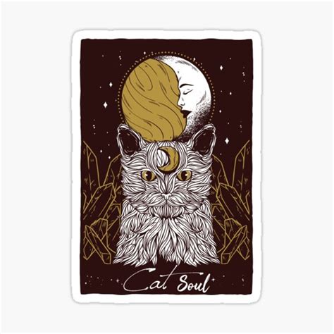 "Cat Witch Soul Eater" Sticker for Sale by ArtRoute02 | Redbubble