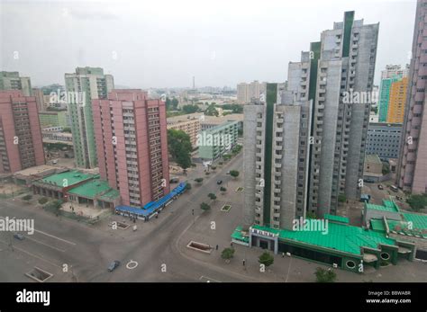 Pyongyang from hotel window Stock Photo - Alamy