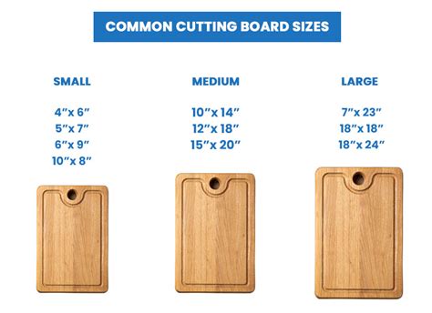 Cutting Board Sizes (Dimensions Guide) - Designing Idea