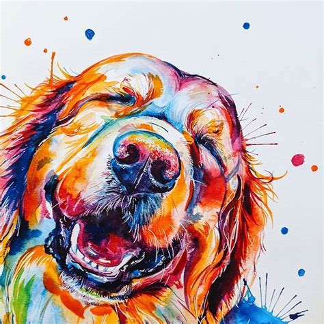 Working on a new painting that will be a print! | Dog pop art, Colorful ...