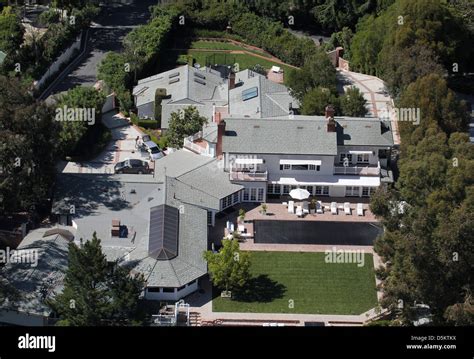 Aerial view of Maria Carey 's home in Los Angeles. Los Angeles ...