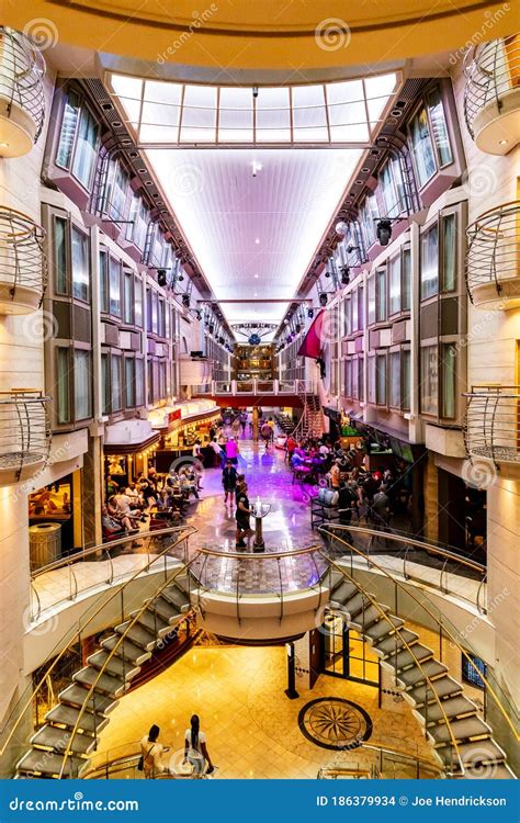 Interior of Royal Caribbean`s `Navigator of the Sea` Cruise Ship ...