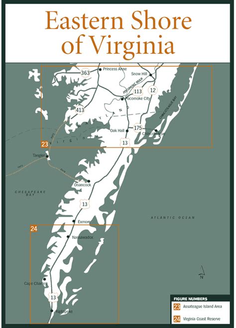 Sherpa Guides | Chesapeake Bay | The Eastern Shore: Virginia Map