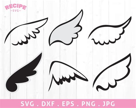 Angel Wings Svg Wings Outline Svg Angel Png Heaven Svg - Etsy