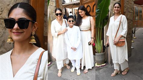 Mrunal Thakur with Family Snapped in Juhu to Celebrate Rakshabandhan with her Siblings 💖🤩📸 - YouTube