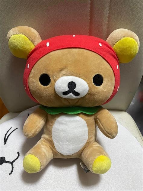 Rilakkuma Strawberry Head Plush on Carousell