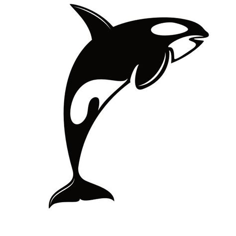 Orca silhouette clip art | Free SVG | Silhouette clip art, Orca art, Silhouette art