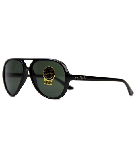 Cats 5000 Aviator Sunglasses | Ray-Ban Retro Sixties Mod Black Shades