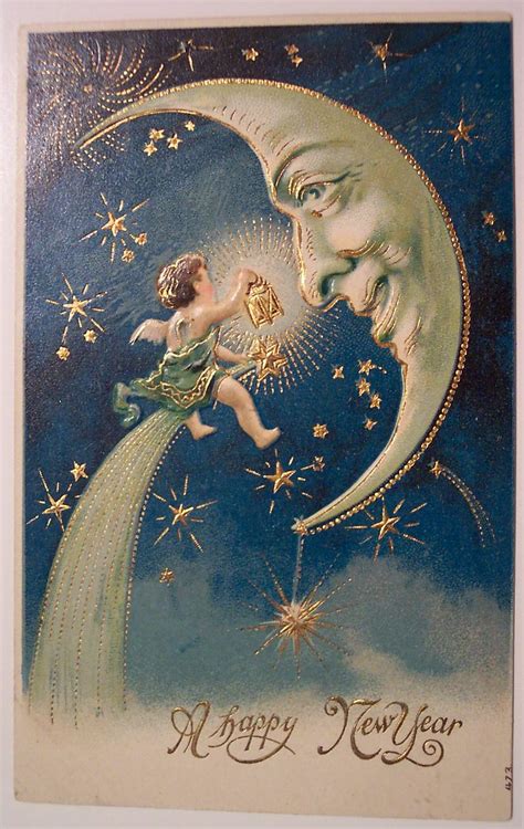 Vintage New Years Postcard | Dave | Flickr