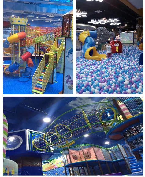 Indoor play equipment is various and renewing for kids play center