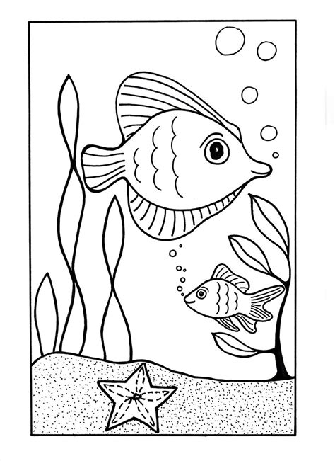 Under the Sea Coloring Page | AllFreeKidsCrafts.com