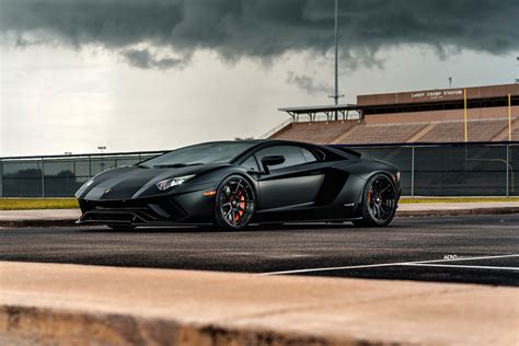 Satin Black Lamborghini Aventador S - ADV.1 ADV5.0 M.V2 CS Series ...