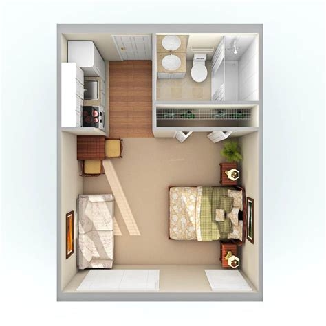 Small Studio Apartment Layout Design Ideas (64) - home design | Studio apartment floor plans ...