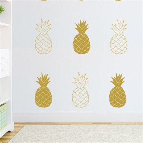 Pineapple Wall Decal - Etsy