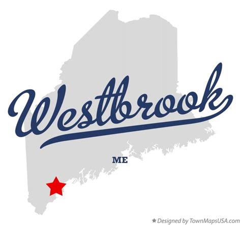 Map of Westbrook, ME, Maine