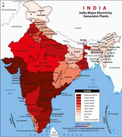 Electricity Generator India | India world map, Geography map, India map