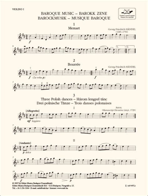 Baroque Music – Online sheet music shop of Editio Musica Budapest