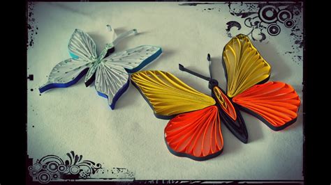 How to Make Quilling Butterfly - Quilling Tutorial - YouTube