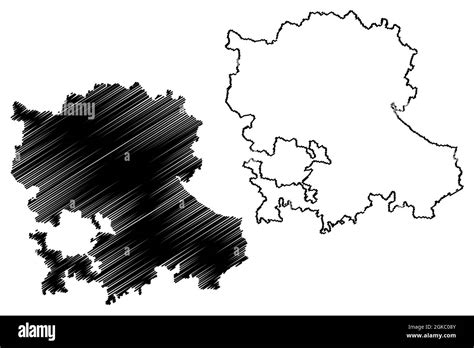 Anantapur district (Andhra Pradesh State, Republic of India) map vector ...