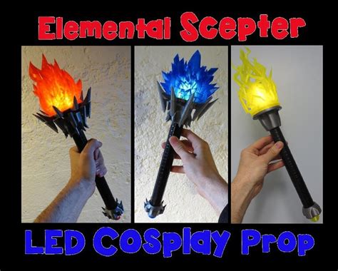 LED Cosplay Staff: Fire Ice Wind Water Electricity - Etsy