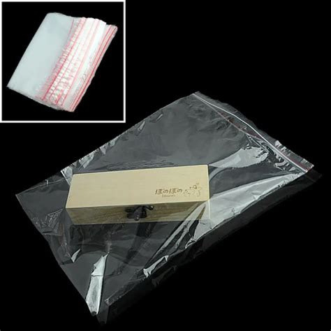 WITUSE 100PCS 5 Sizes Zip Zipper Ziplock Storage Bags Clear PVC Bag Reclosable Plastic Small ...