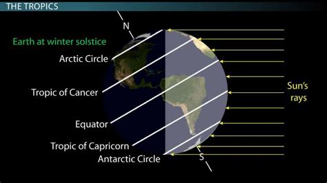 Tropics of Cancer & Capricorn | Overview, Latitude & Longitude - Lesson | Study.com