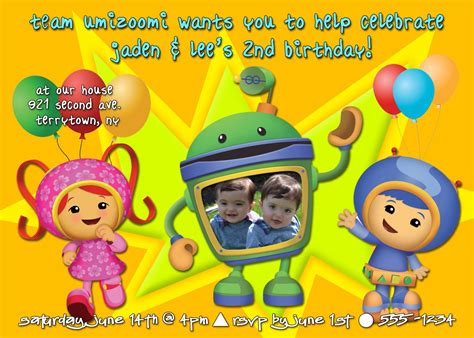 Team Umizoomi Birthday Party Invitation Printable - Etsy Finland