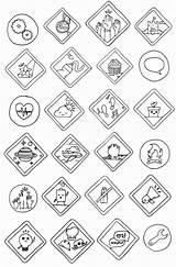 Brownie Badges Colouring Page  Guides sketch template