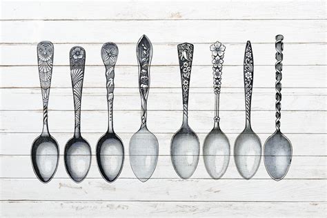 Vintage Spoons Rustic Wood Free Stock Photo - Public Domain Pictures
