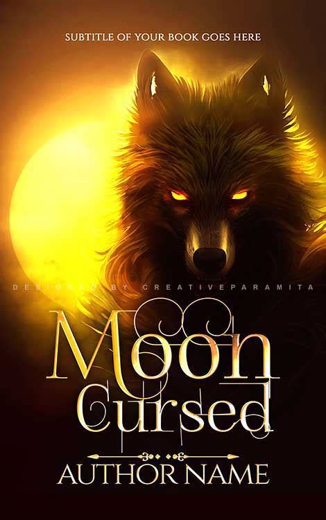 Moon cursed Premade book cover