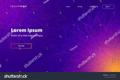Abstract geometric wallpaper. Landing page template. Eps10 vector. #Sponsored , #affiliate, # ...