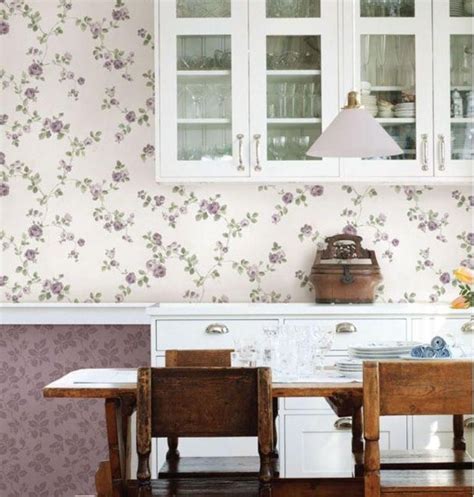 15 Charminng Kitchens with Floral Wallpaper | Cocinas