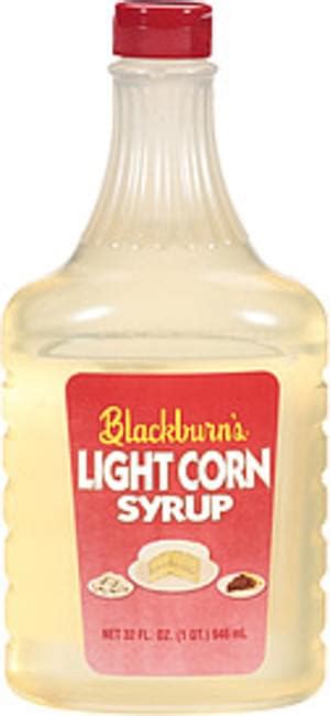 Blackburn's Light Corn Syrup - 32 oz, Nutrition Information | Innit